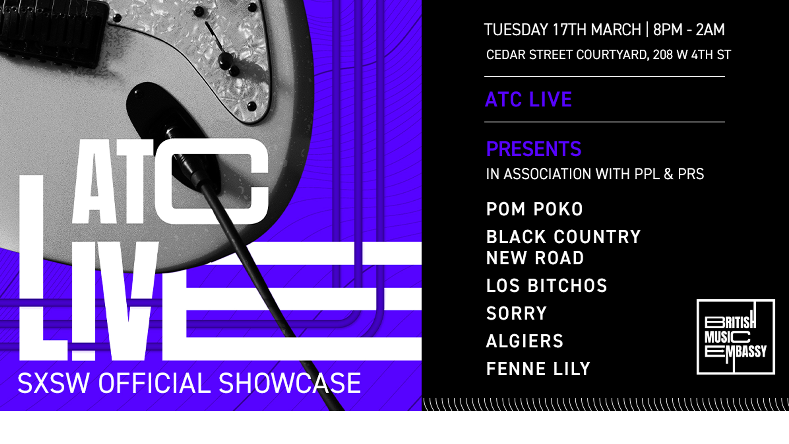 Full SXSW 2020 line up at British Music Embassy revealed