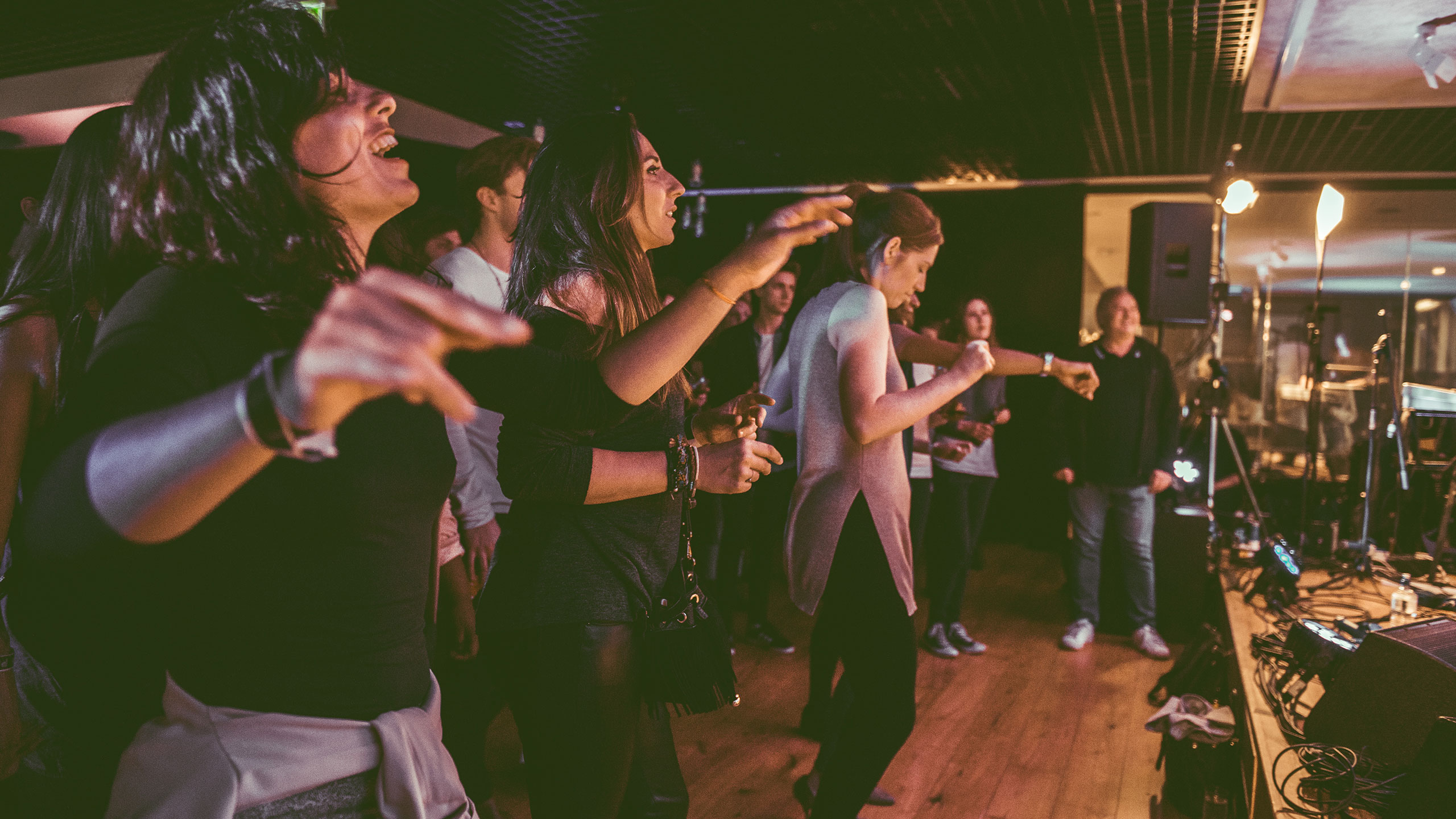 An audience dancing at a PRS Presents gig