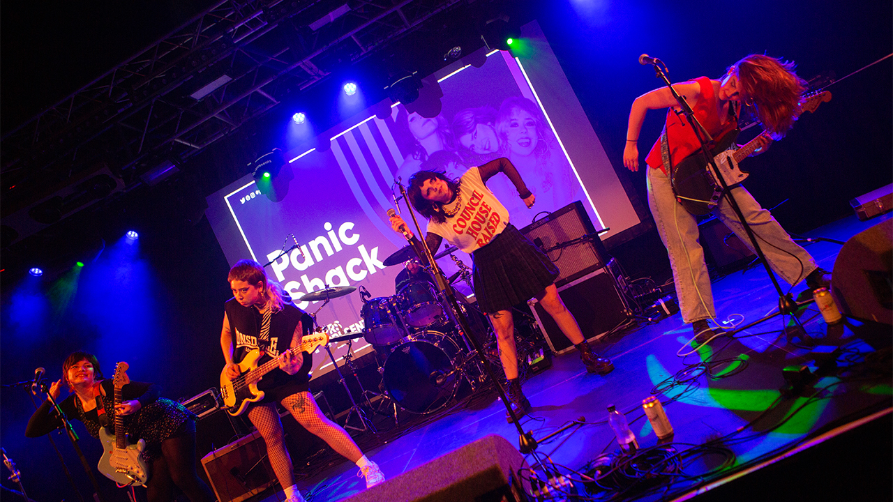 Panic Shack performing at PRS Members’ Day, Cardiff