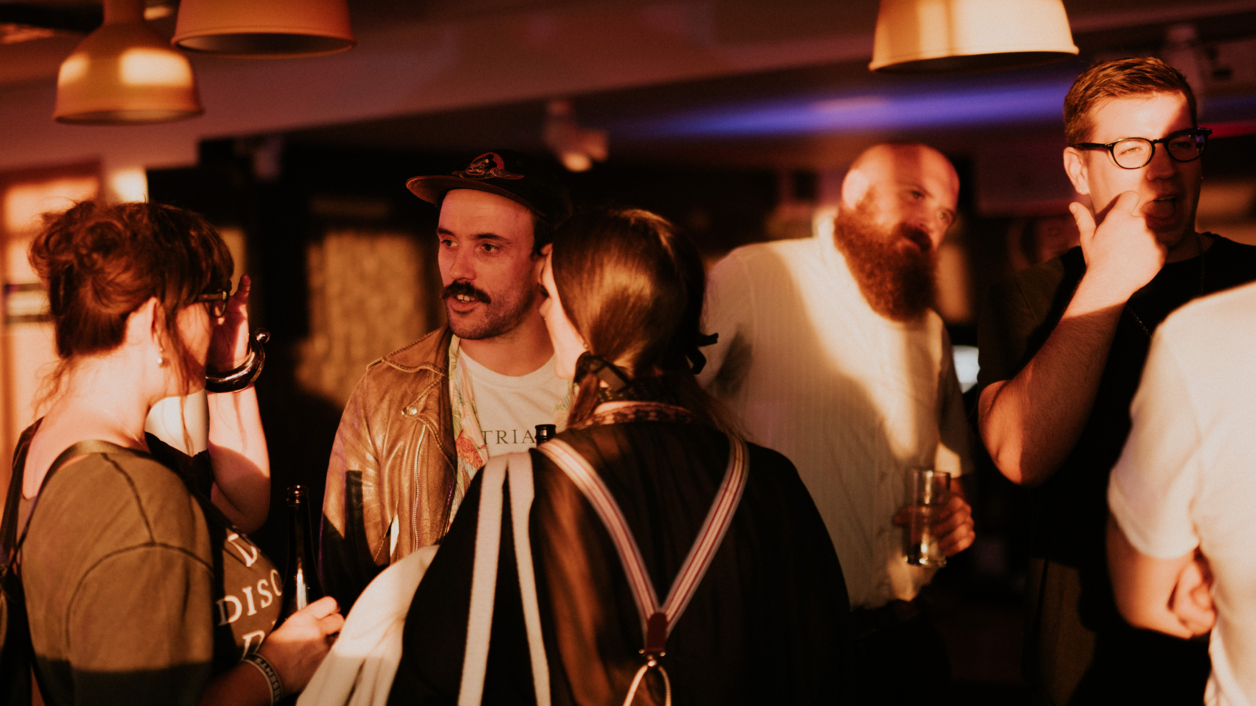 Idles chatting with audience members at PRS for Music Presents