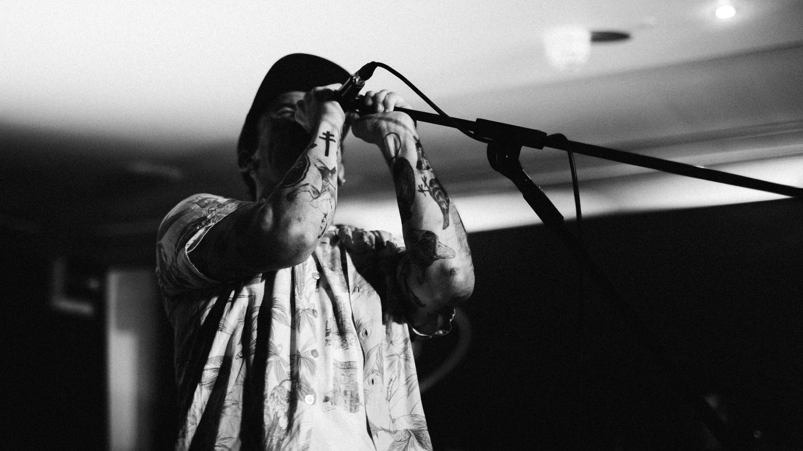 Idles frontman Joe Talbot performing at PRS for Music Presents