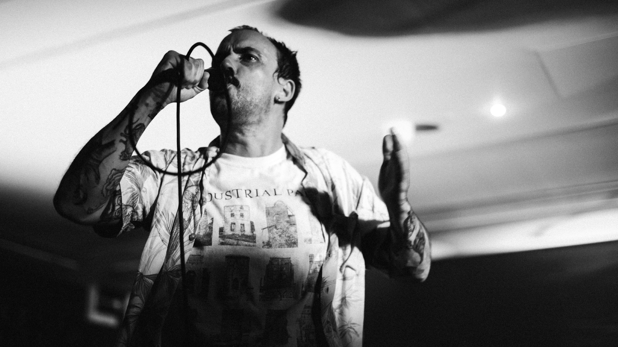 Idles frontman Joe Talbot performing at PRS for Music Presents