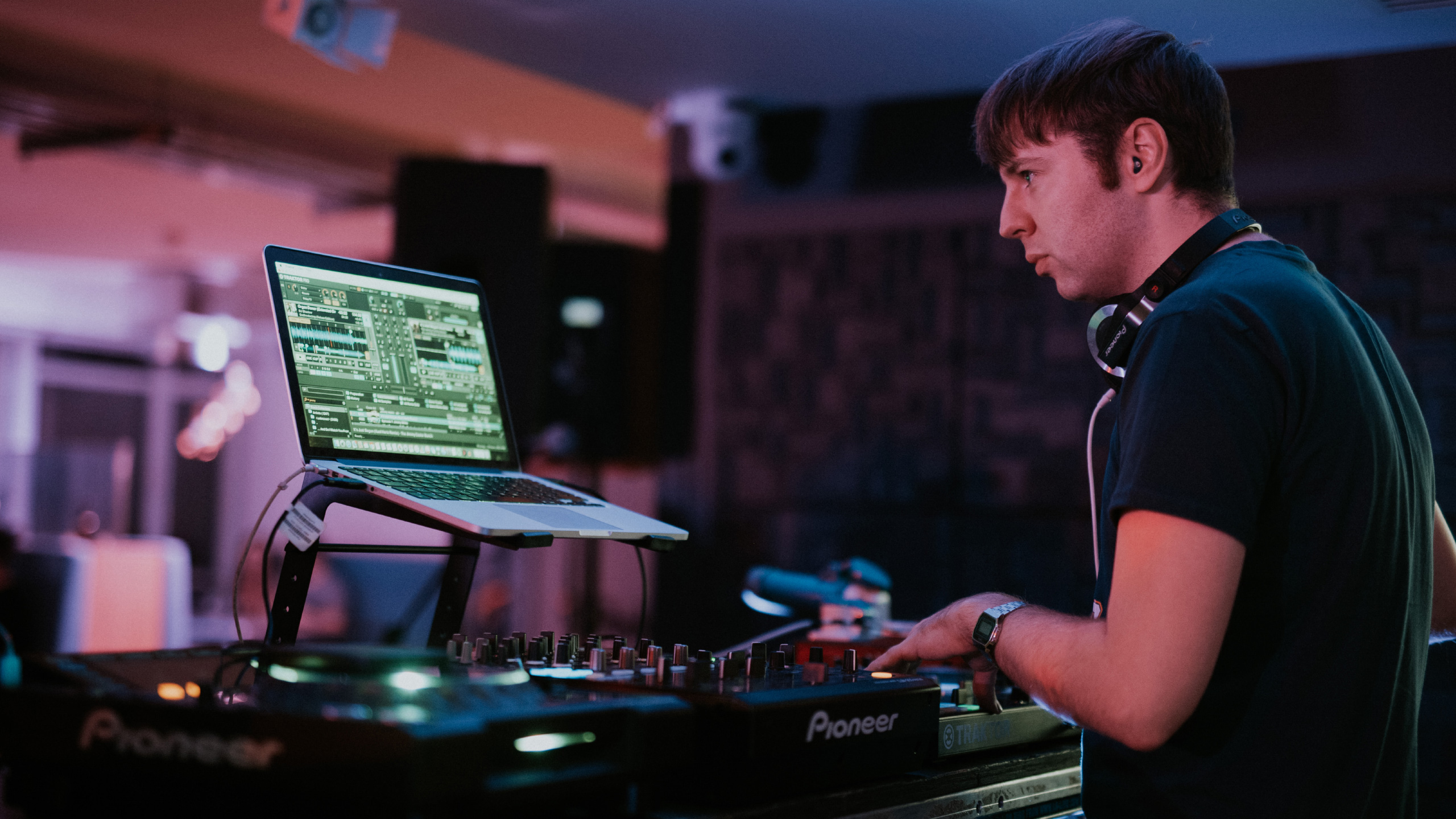 Phil Taggart DJing at PRS for Music Presents
