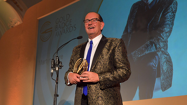 Martyn Ware - Gold Badge Awards 2017 - photo Mark Allan