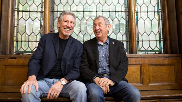 Pink Floyd Roger Waters and Nick Mason