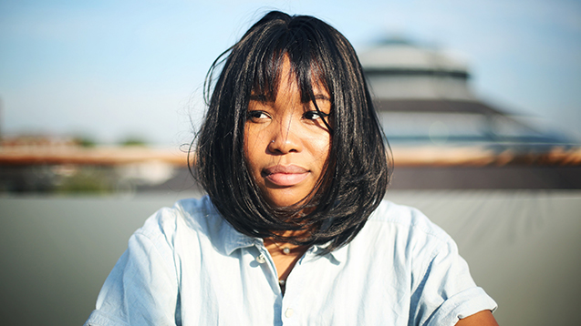 Nicole Niccy Logan, station manager at Transmission Roundhouse radio station