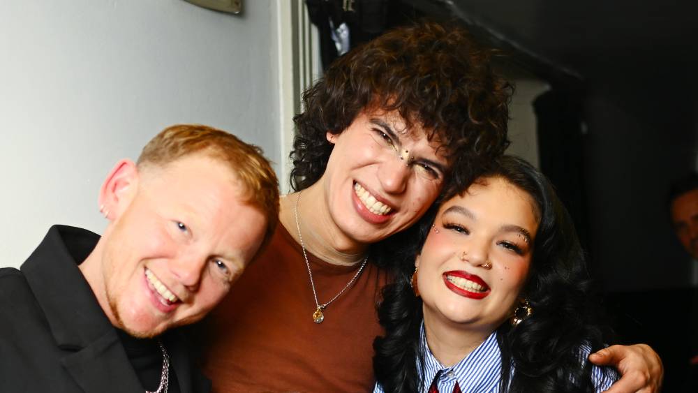 Kae Tempest, Jacob Alon and Lola Young at The Ivors 2026