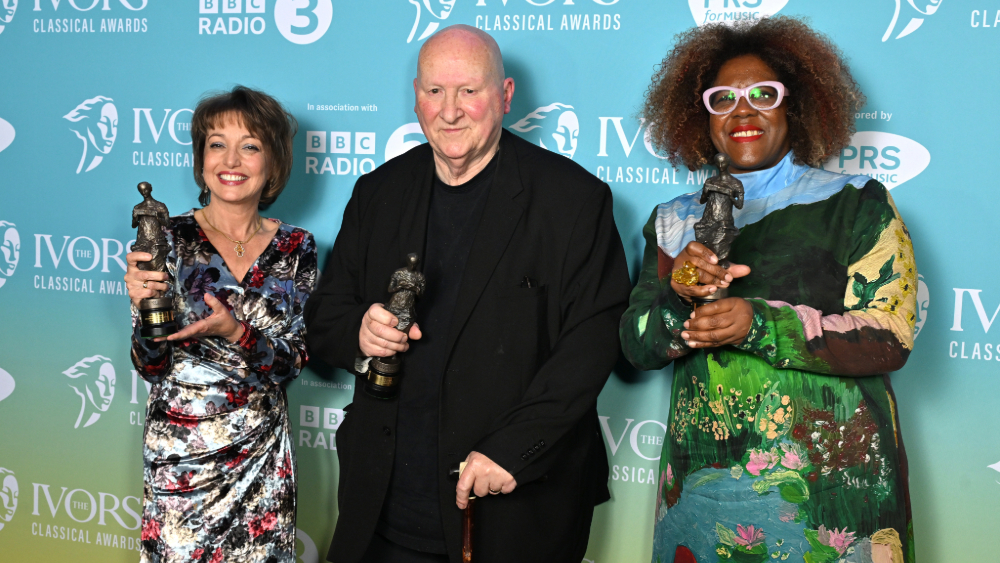 Roxanna&#32;Panufnik,&#32;Gavin&#32;Bryars&#32;and&#32;Errollyn&#32;Wallen&#32;at&#32;the&#32;Ivors&#32;Classical&#32;Awards&#32;2024