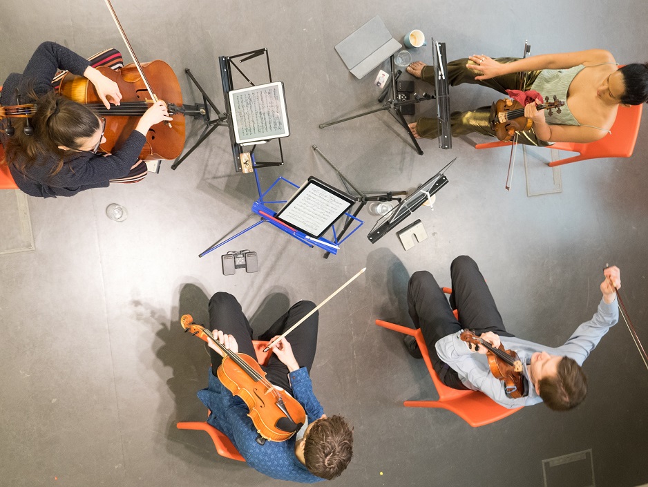 Above: Ligeti Quartet ©David Hones