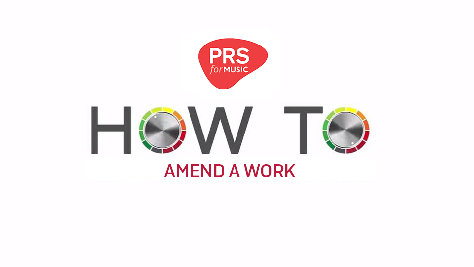 How to amend a work
